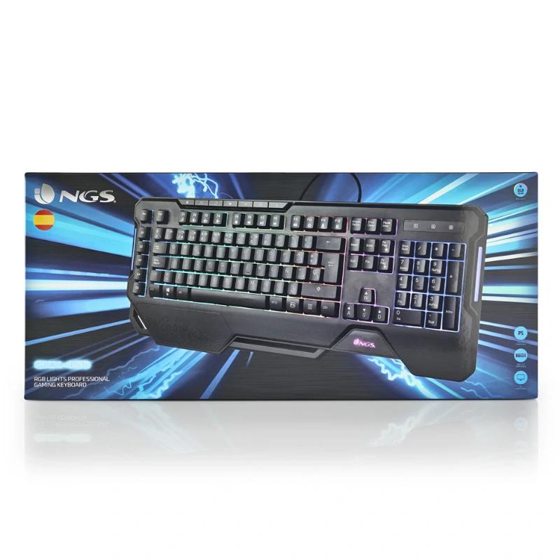NGS TECLADO PROFESIONAL GAMING RGB GKX 450 x2